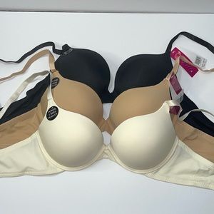 Bundle 3 Pieces Super Push Up Extreme Padded Maximum Lift Bombshell  Bra. NWT